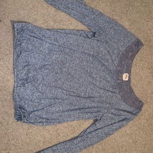 Purple long sleeve shirt